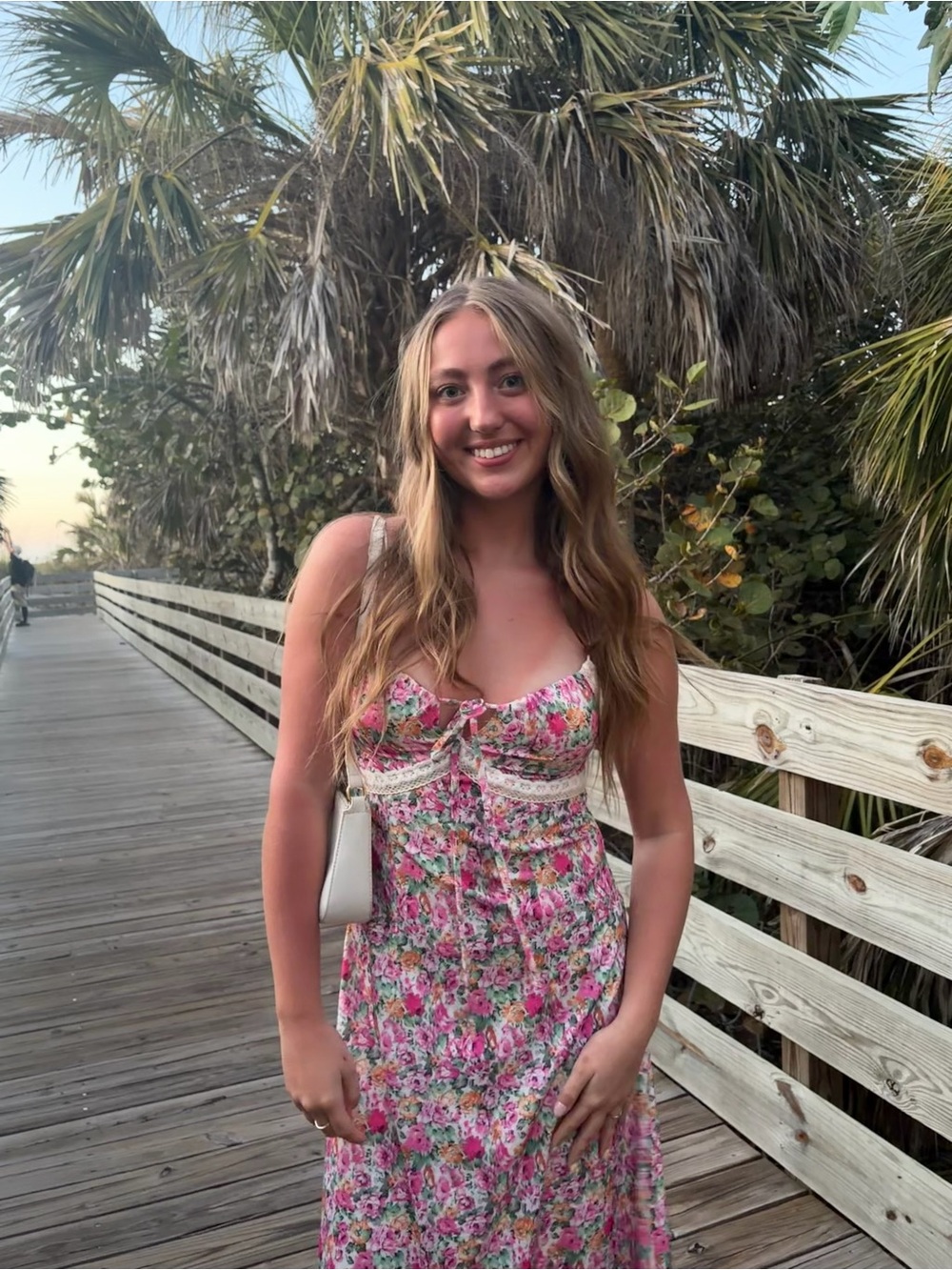 Floral Pink Maxi Dress